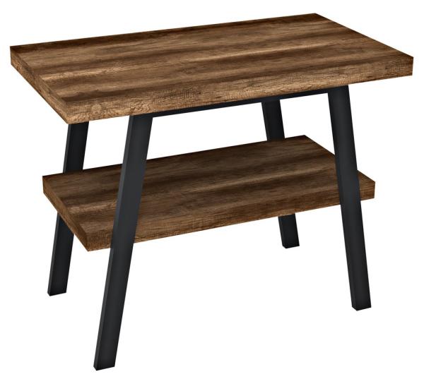 TWIGA umyvadlový stolek 100x72x50 cm, černá mat/dub tmavý (VC442-100-11)