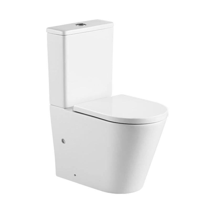 WC kombi vario odpad, kapotované, Smart Flush RIMLESS, 605x380x825mm, keramické
