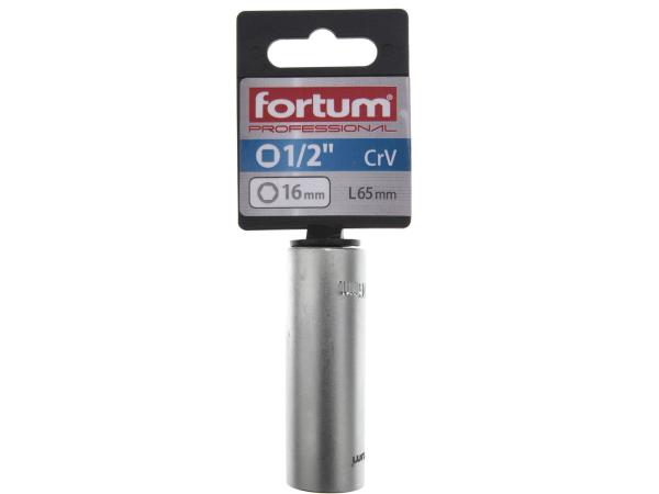 FORTUM 4700902 - hlavice nástrčná na zapalov. svíčky 1/2", 16mm, L 65mm