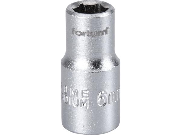 FORTUM 4701406 - hlavice nástrčná 1/4", 6mm, L 25mm