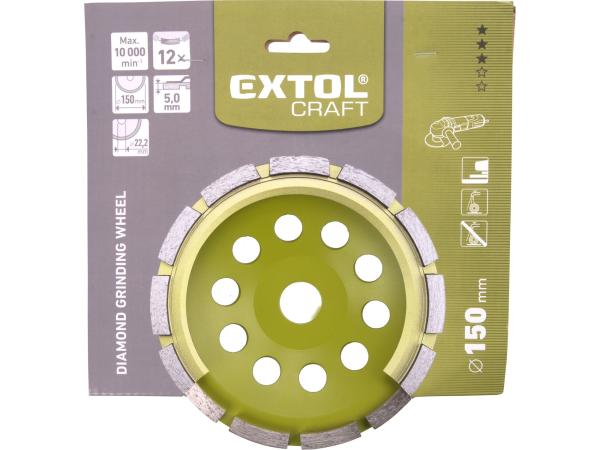 EXTOL CRAFT 903016 - kotouč diamantový brusný jednořadý, O 150x22,2mm