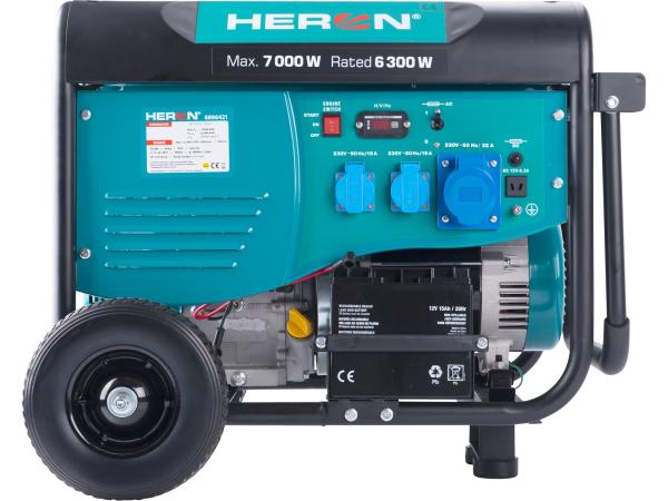 HERON 8896421 - elektrocentrála benzínová 15HP/7,0kW, pro svařování, elektrický start, pod