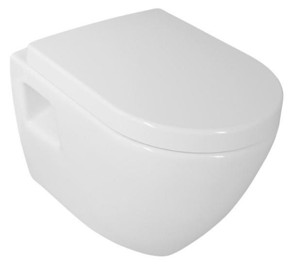 NERA závěsná WC mísa, 35,5x50 cm, bílá (NS952)