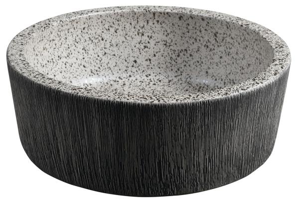 PRIORI keramické umyvadlo na desku, Ø 41 cm, granit