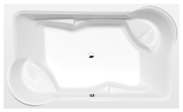 DUO obdélníková vana s konstrukcí 200x120x45cm, bílá (16211)