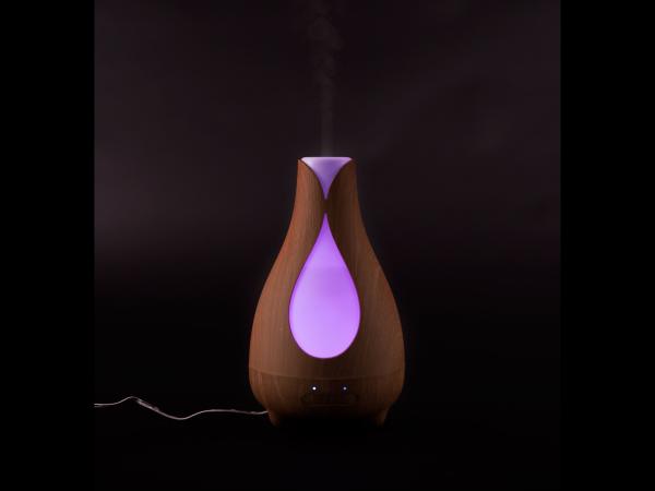 Nature7 569613 - aroma difuzér TULIP, osvěžovač a zvlhčovač vzduchu, imitace světlého dřev