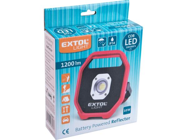 EXTOL LIGHT 43260 - reflektor LED, 1200lm, na baterie