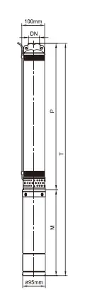 Leo 4XRm2/21-1,1 230V 1,1kW ponorné čerpadlo se spínací skříňkou, kabel 40m