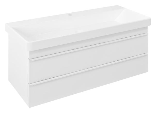SITIA umyvadlová skříňka 101,4x43,2x43,4cm, 2xzásuvka, bílá mat
