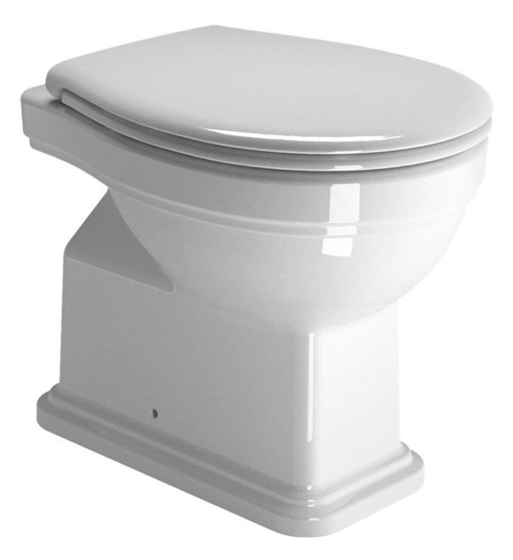 CLASSIC WC mísa stojící, 37x54 cm, zadní odpad, bílá ExtraGlaze (871111)