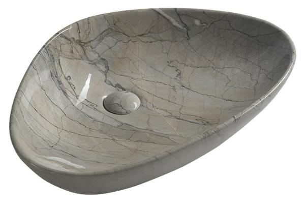 DALMA keramické umyvadlo 58,5x14x39 cm, grigio (MM213)