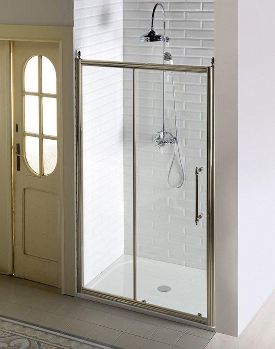 ANTIQUE sprchové dveře posuvné,1200mm, ČIRÉ sklo, bronz (GQ4212C)
