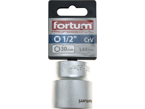 FORTUM 4700430 - hlavice nástrčná 1/2", 30mm, L 44mm