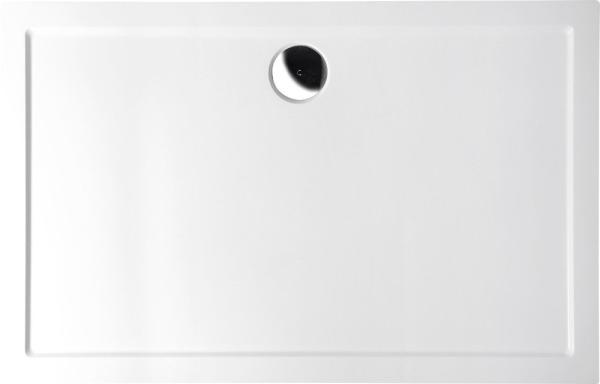 KARIA sprchová vanička z litého mramoru, obdélník 110x80x4cm, bílá (46511)