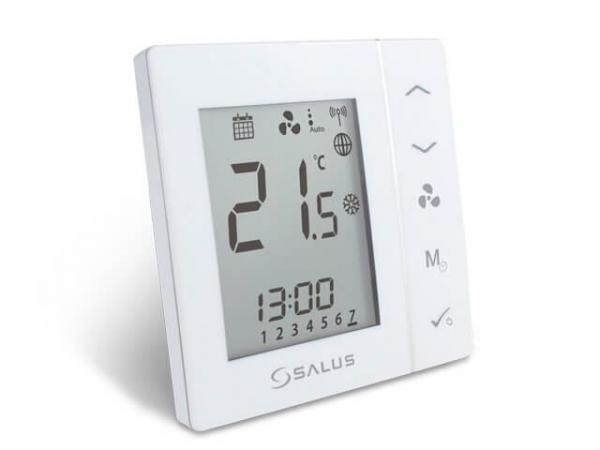 SALUS FC600 - Bezdrátový termostat pro ovládání Fan Coil, napájení 230V