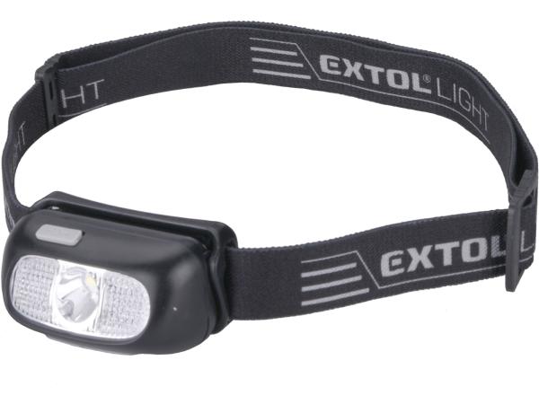 EXTOL LIGHT 43181 - čelovka 130lm CREE XPG, USB nabíjení, dosvit 40m, 5W CREE XPG LED