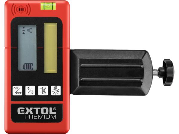 EXTOL PREMIUM 8823390 - přijímač-detektor laser. paprsku, červeného i zeleného