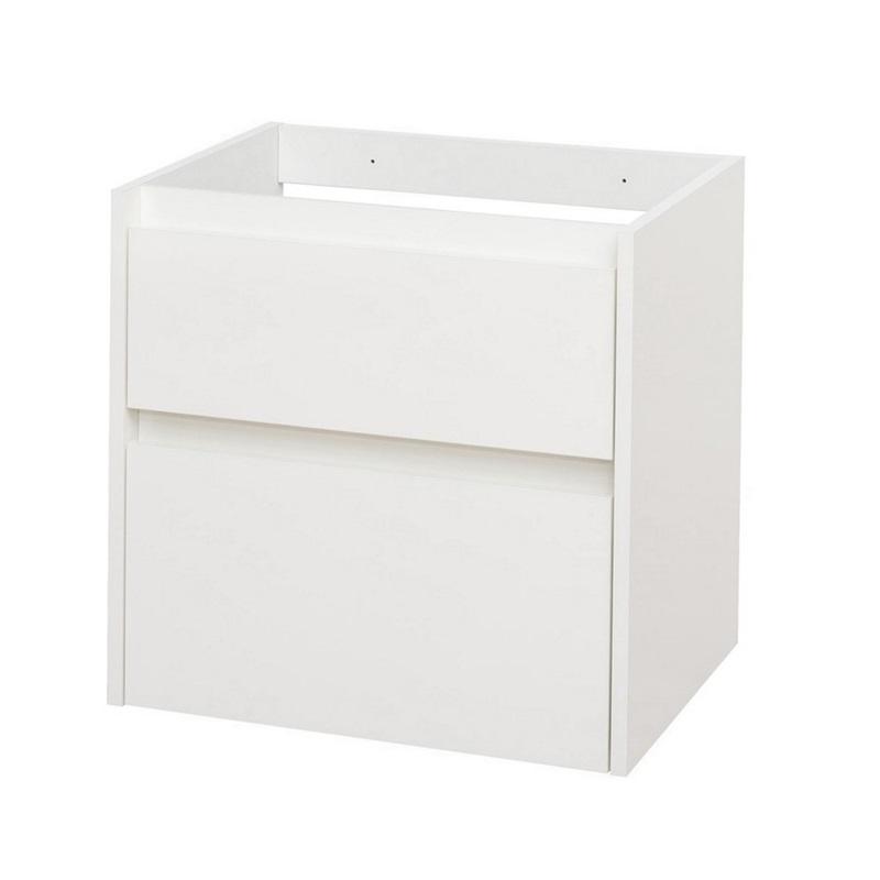 MEREO MP6460 Opto, koupelnová skříňka 61 cm, bílá, dub, bílá/dub, černá