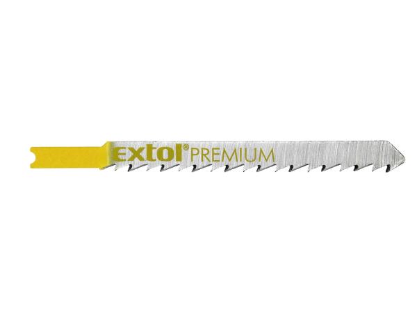 EXTOL PREMIUM 8805507 - plátky do přímočaré pily 5ks, 75x4,0mm, HCS