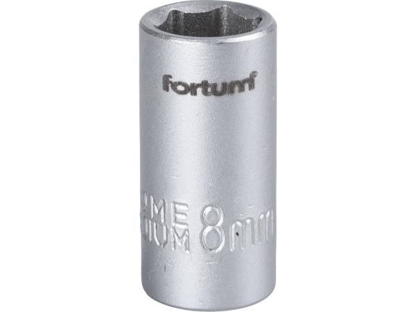 FORTUM 4701408 - hlavice nástrčná 1/4", 8mm, L 25mm