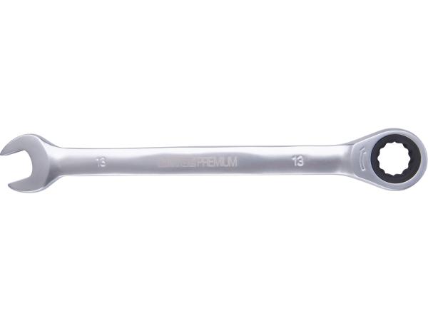 EXTOL PREMIUM 8816113-R - POŠK. OBAL klíč ráčnový očkoplochý, 72 zubů, 13mm