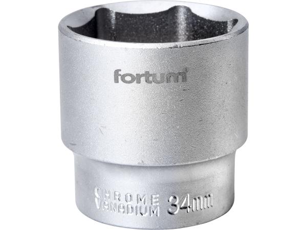 FORTUM 4700434 - hlavice nástrčná 1/2", 34mm, L 44mm