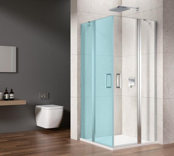 LORO sprchové dveře pro rohový vsup 1000mm, čiré sklo