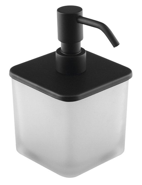 FLORI dávkovač mýdla s pumpičkou, černá mat (NDRF019/15)