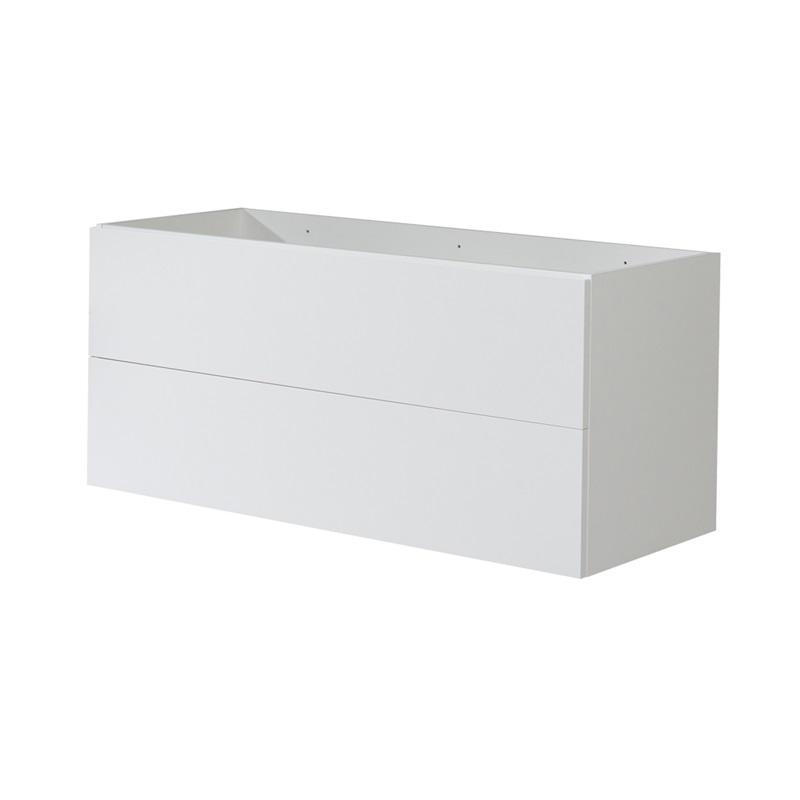 MEREO MP5072 Aira, koupelnová skříňka 121 cm, bílá, dub, šedá