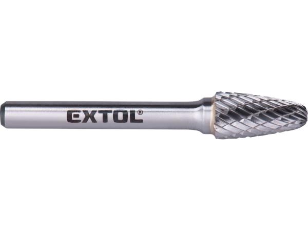 EXTOL INDUSTRIAL 8703754 - fréza karbidová, kulatý oblouk, pr.10x20mm/stopka 6mm,sek střed