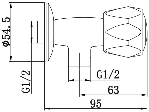 BALLETTO 85046 - ventil, 1/2", keramický ventil, chrom