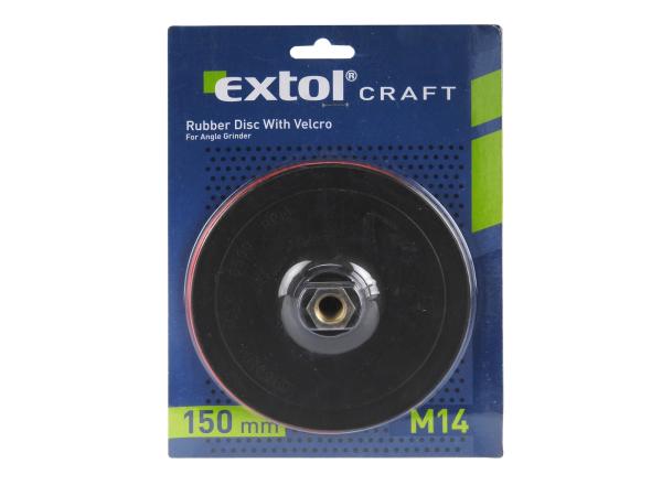 EXTOL CRAFT 108575 - nosič brusných výseků - M14, suchý zip, O 150mm