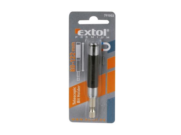 EXTOL PREMIUM 791002 - držák hrotů do vrtačky, 1/4"x80-122mm