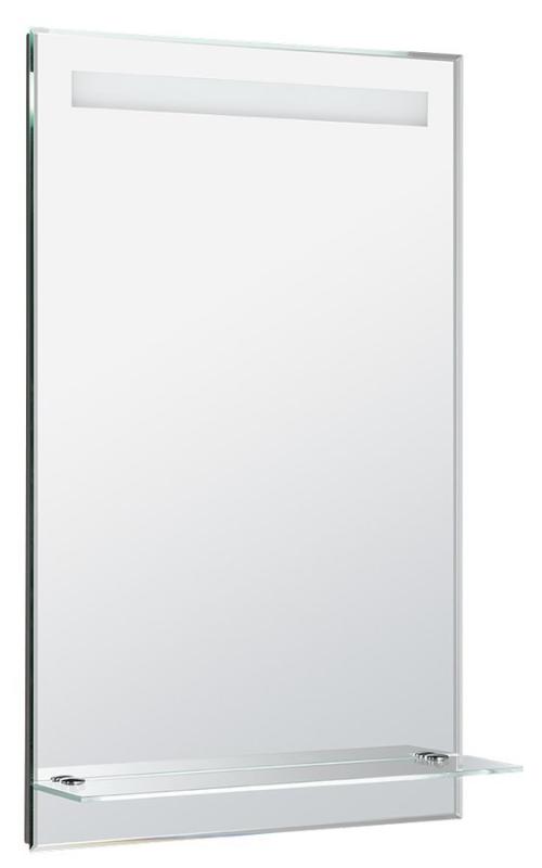 LED podsvícené zrcadlo 50x80cm, skleněná polička, kolíbkový vypínač (ATH52)