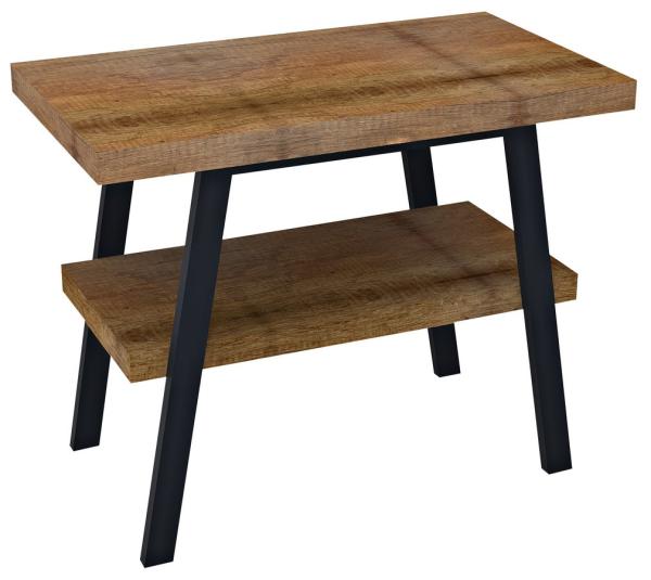 TWIGA umyvadlový stolek 80x72x50 cm, černá mat/old wood (VC442-80-8)