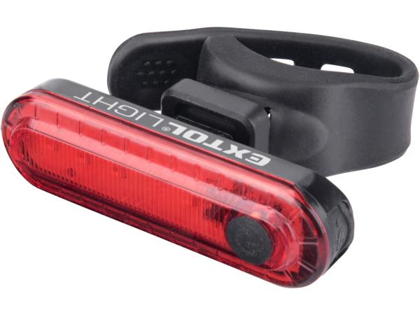 EXTOL LIGHT 43138 - světlo červené na kolo 30lm, USB nabíjení