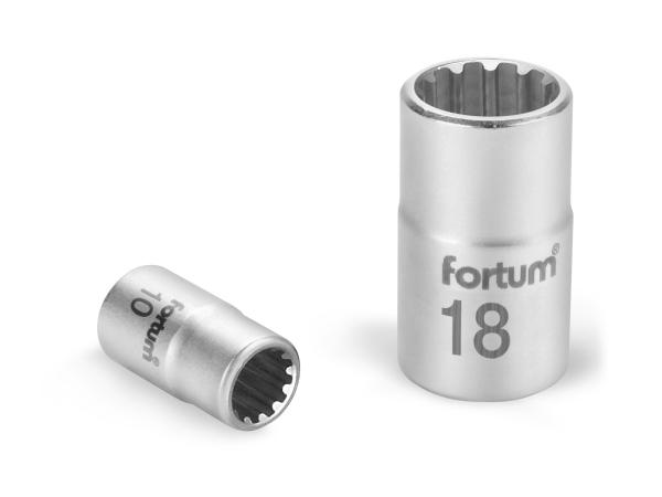 FORTUM 4701102 - hlavice nástrčná Multilock 1/4", 4mm, L 25mm