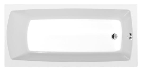 LILY obdélníková vana 140x70x39cm, bílá (72201)