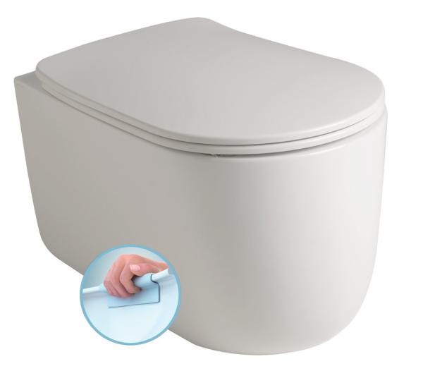 NOLITA závěsná WC mísa, Rimless, 35x55 cm, bílá (531401)