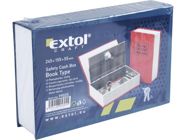 EXTOL CRAFT 99025 - schránka bezpečnostní - knížka, 245x155x55mm