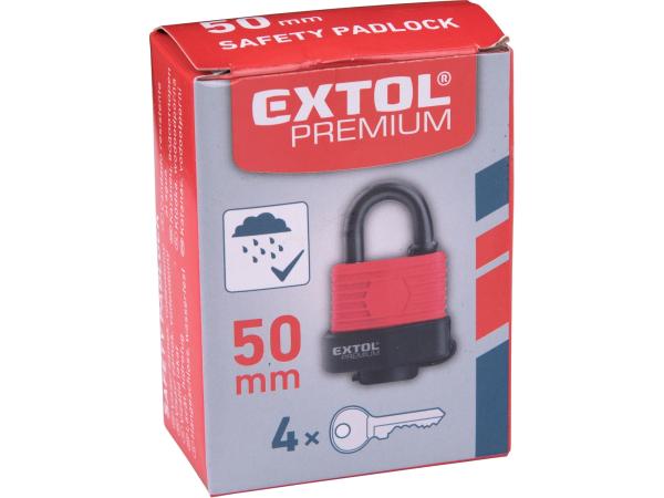 EXTOL PREMIUM 8857550 - zámek visací voděodolný, 50mm