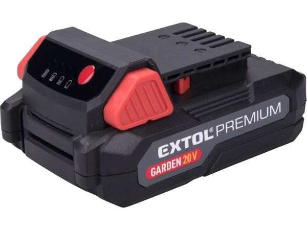 EXTOL PREMIUM 8895780 - baterie akumulátorová GARDEN20V, 20V Li-ion, 2000mAh
