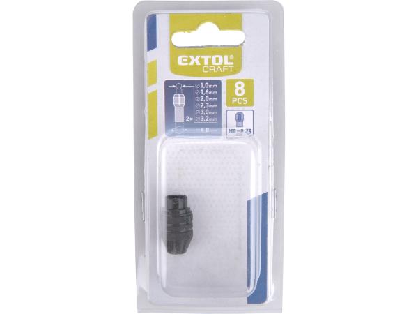 EXTOL CRAFT 404192 - sklíčidlo beznástrojové na přímé brusky, 0,1-3,4mm, závit M8x0,75