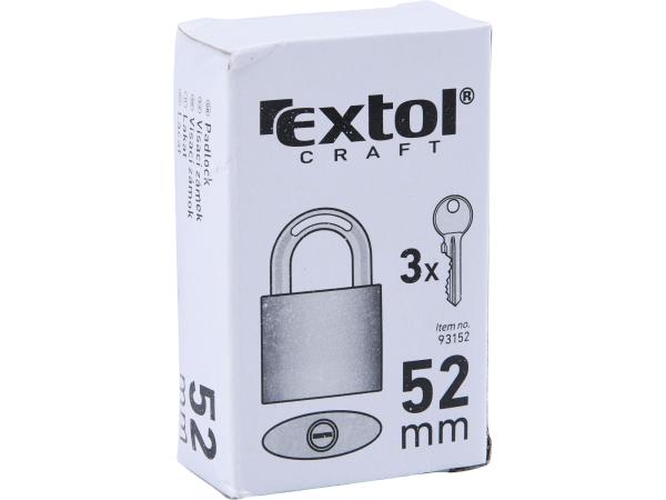 EXTOL CRAFT 93152 - zámek visací litinový, 52mm