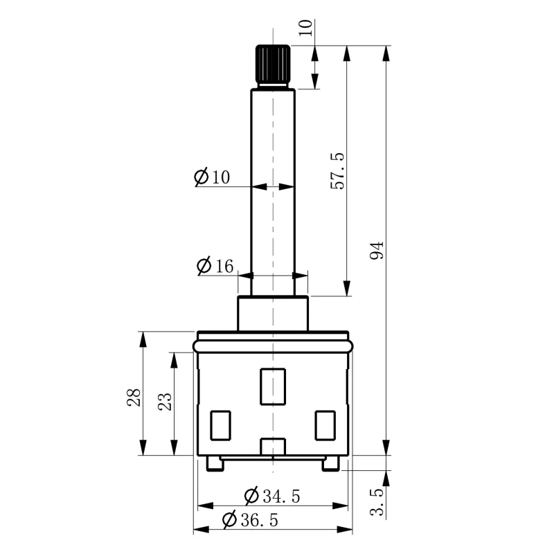 Přepínač kartuše (1102-63, KU383) 3 výstupy (ND1102-63-1)