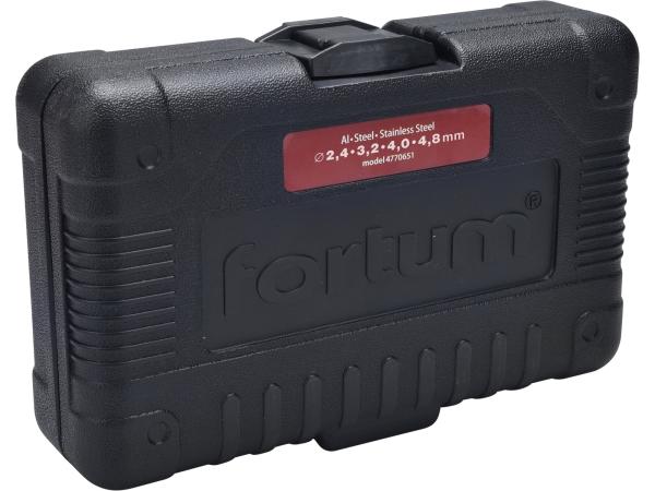 FORTUM 4770651 - nástavec nýtovací na vrtačku, pro trhací nýty 2,4-4,8mm, CrMoV