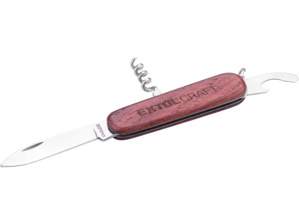 EXTOL CRAFT 91373 - nůž kapesní zavírací 3dílný nerez, 85mm