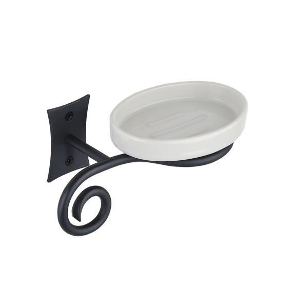 REBECCA mýdlenka, keramika, černá mat