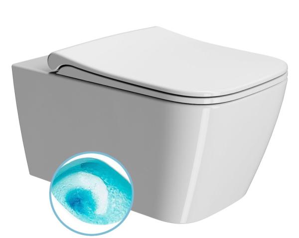 NUBES závěsná WC mísa, Swirlflush, 55x36 cm, bílá ExtraGlaze