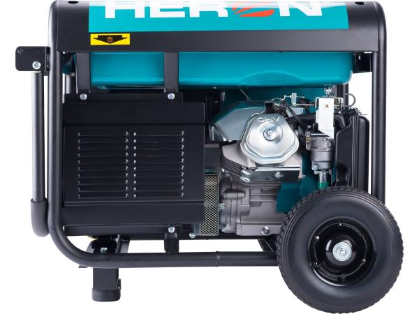 HERON 8896419 - elektrocentrála benzínová 7,0kW/15HP, pro svařování, podvozek